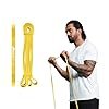 Boldfit Heavy Resistance Band for Workout Set Exercise & Stretching Pull Up Bands for Home Exercise for Gym Men & Women Loop Bands Toning Bands Resistance Band Yellow (3-7 Kg)