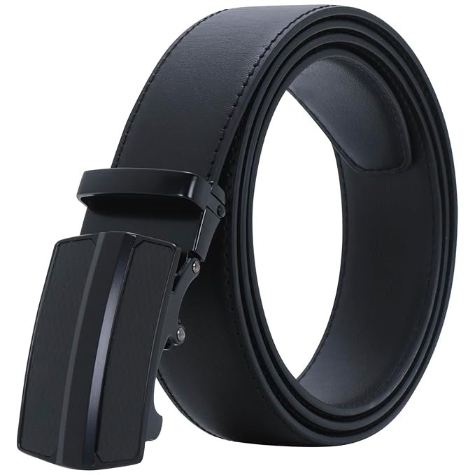 Labnoft Men’s Auto Lock Vegan Leather Belt
